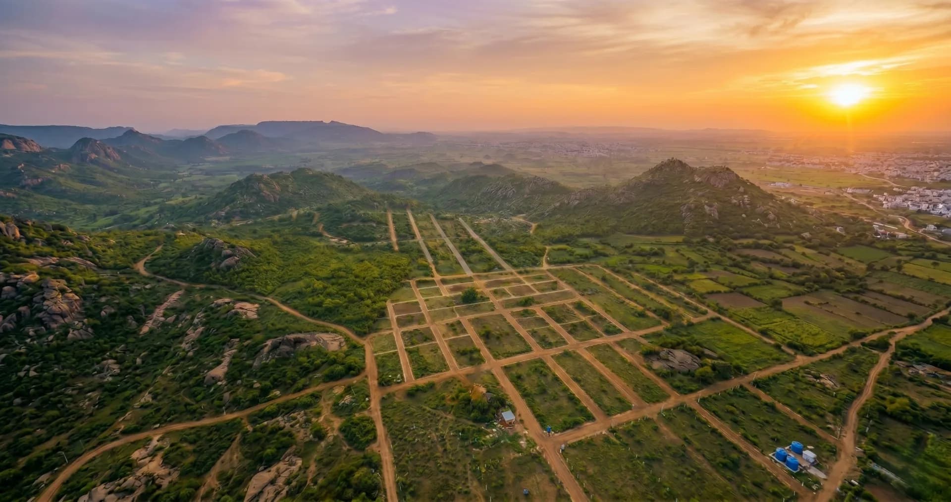 Aliens Hub premium hilltop plots overlooking the golf course in Hyderabad