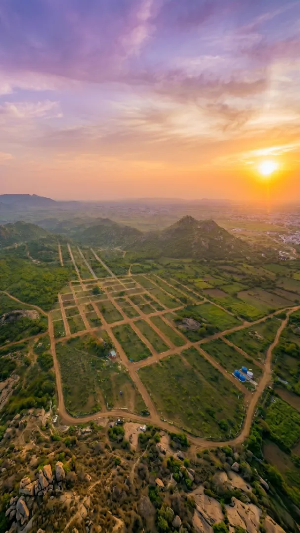 Aliens Hub premium hilltop plots overlooking the golf course in Hyderabad